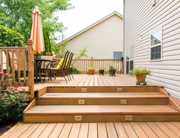 Wooden Patio Installation in Avon