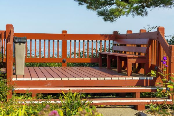 Redwood Deck Construction in Avon