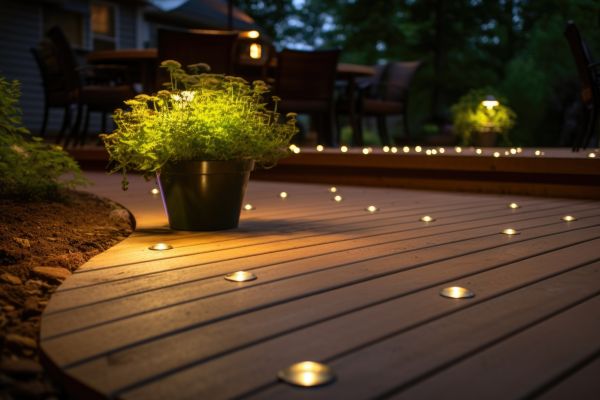 Ground Level Deck Construction in Avon